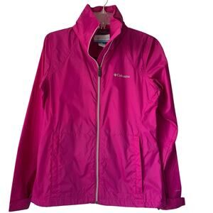 Columbia Switchback II Fuchsia Jacket Womens Size S Hooded Lightweight Travel